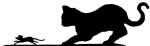 Large Cat & Mouse Weathervane or Sign Profile - Laser cut 700mm
